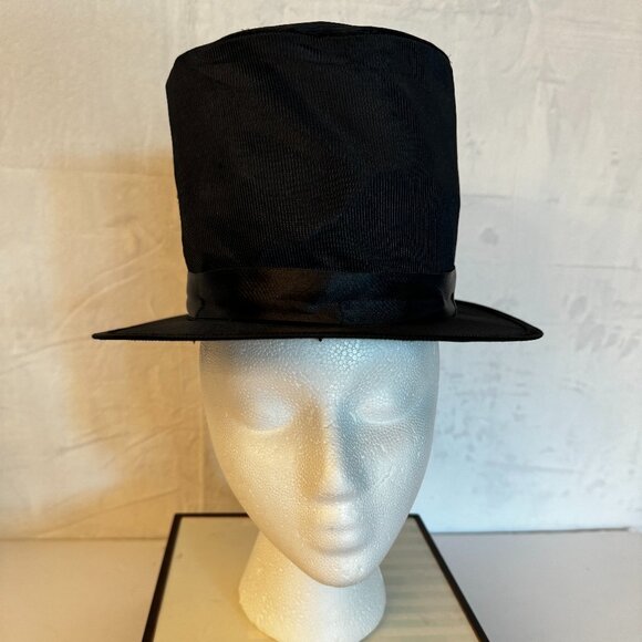 Fantasma Toys Top Hat Black Collapsible Halloween Costume Ringmaster Magician - Picture 1 of 9